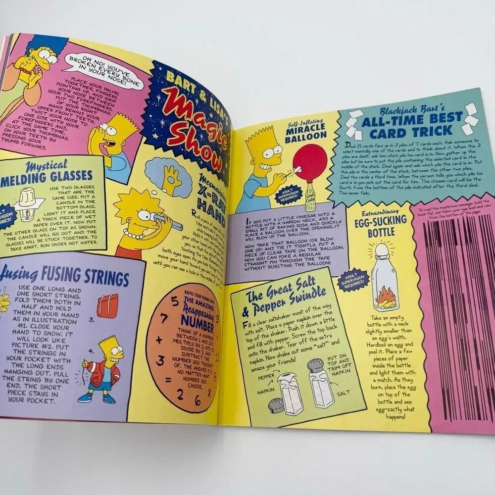 The Simpsons Rainy Day Fun Book Activity Book Vintage 1991 Almost New